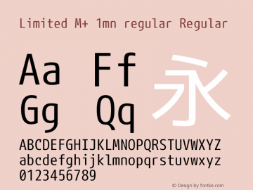 Limited M+ 1mn regular Regular Version 1.040图片样张