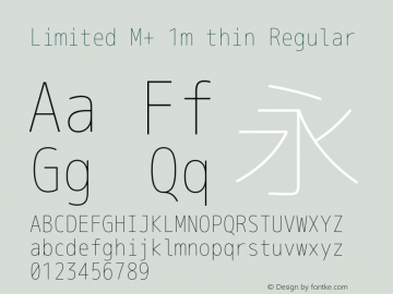 Limited M+ 1m thin Regular Version 1.059.20150110图片样张
