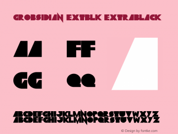 Grobsidian ExtBlk ExtraBlack Version 1.02 2011图片样张