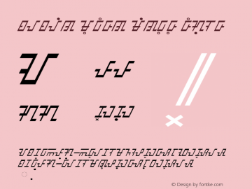 Baybayin Modern Mindoro Regular v.1.01 [V.1.00  January 1, 2010, initial release]图片样张