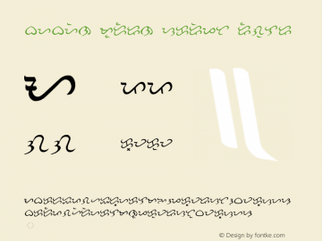 Baybayin Modern Script Regular v. 2.00 [Version 1.00 June 3, 2006, initial release]图片样张