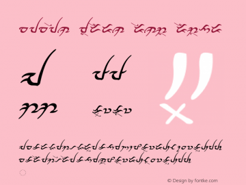 Baybayin Modern Ringo Regular Original Version 1.00 June 28, 2011, initial release Font Sample