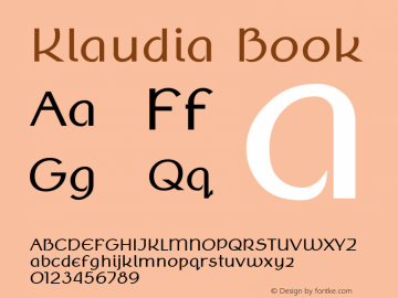 Klaudia Book Version 2.000图片样张