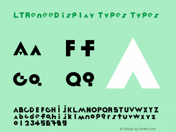 LTReneeDisplay Types Types Version 001.000 Font Sample