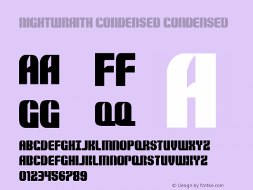 Nightwraith Condensed Condensed 001.000图片样张