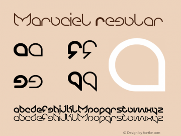 maruciel Regular Version 1.00 September 29, 2011, initial release Font Sample