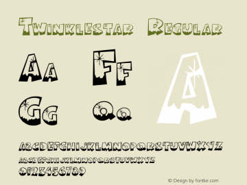 Twinklestar Regular Version 1.000 Font Sample