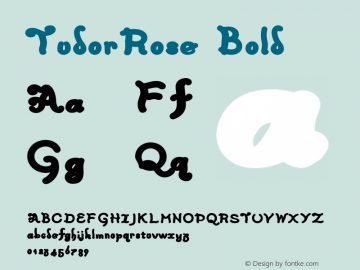 TudorRose Bold Version 001.000 Font Sample