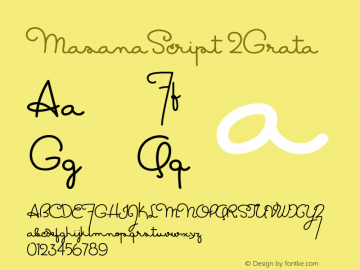MasanaScript 2Grata Version 1.00 2011图片样张