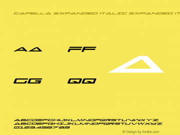 Capella Expanded Italic Expanded Italic 001.000图片样张