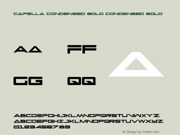 Capella Condensed Bold Condensed Bold 001.000图片样张