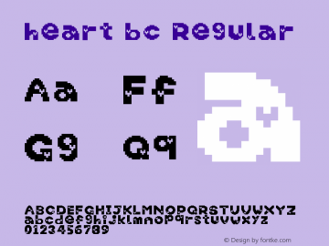 heart-bc Regular Version 1.00图片样张