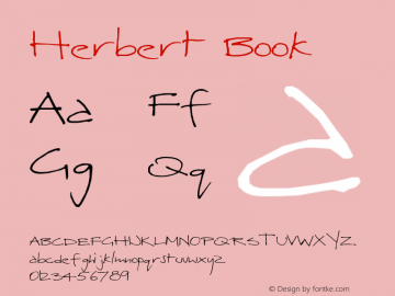 Herbert Book Version The Pursuit 170 Remi Font Sample