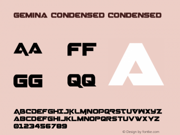 Gemina Condensed Condensed 001.100图片样张