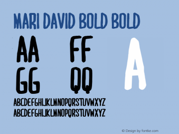 MARI&DAVID BOLD Bold Version 001.000图片样张
