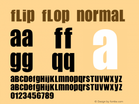 Flip Flop Normal 1.0 Thu Jan 09 13:53:27 1997 Font Sample