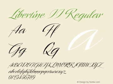 Libertine II Regular Version 1.000 Font Sample