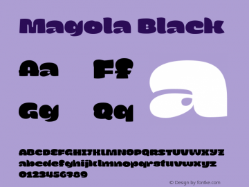 Magola Black Version 1.7 Font Sample