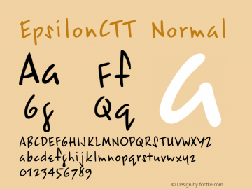 EpsilonCTT Normal 1.0 Fri Mar 17 10:57:55 1995 Font Sample