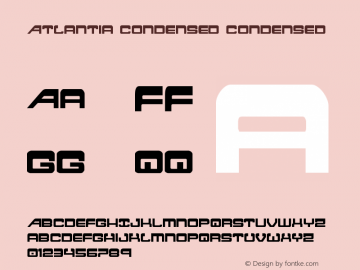 Atlantia Condensed Condensed 002.000 Font Sample