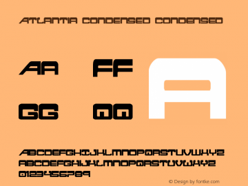 Atlantia Condensed Condensed 001.000 Font Sample