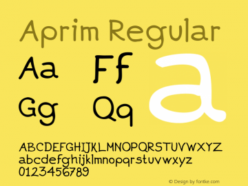 Aprim Regular 001.000 Font Sample