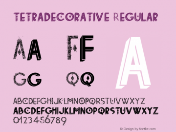 tetradecorative Regular Version 1.000 / http://mrfrukta.com图片样张