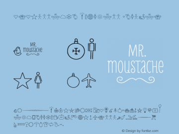 MrMoustache Dingbats Regular Version 1.014图片样张
