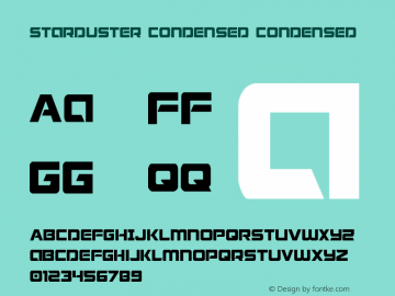 Starduster Condensed Condensed 002.000图片样张