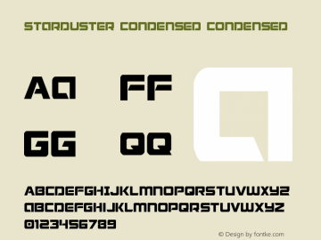 Starduster Condensed Condensed 002.100图片样张