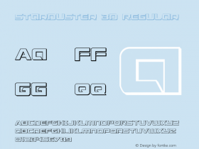 Starduster 3D Regular 001.000 Font Sample