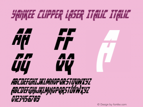 Yankee Clipper Laser Italic Italic 001.100图片样张