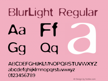 BlurLight Regular 001.000图片样张