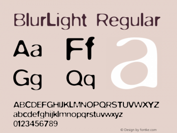 BlurLight Regular 001.000图片样张