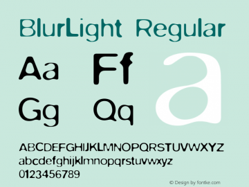 BlurLight Regular 001.000图片样张