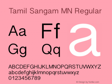 Tamil Sangam MN Regular 7.0d2e1图片样张
