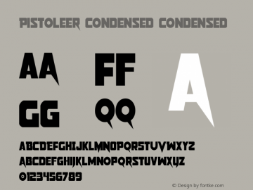 Pistoleer Condensed Condensed 001.000图片样张