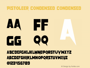 Pistoleer Condensed Condensed 002.000图片样张