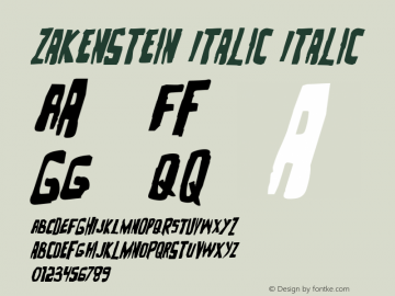 Zakenstein Italic Italic 001.000图片样张