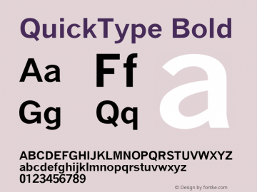 QuickType Bold V.3.0: 1999图片样张