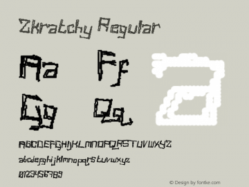 Zkratchy Regular Version 1.0图片样张