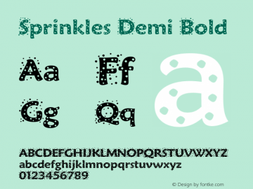 Sprinkles Demi Bold 1图片样张