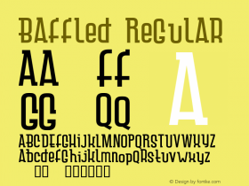 Baffled Regular Version 1.000;PS 001.001;hotconv 1.0.56 Font Sample