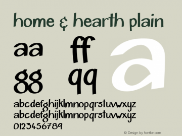 Home & Hearth Plain Version 1.00 November 11, 2011, initial release图片样张