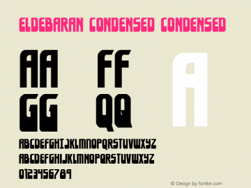 Eldebaran Condensed Condensed 001.000图片样张