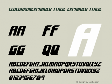 EldebaranExpanded Italic Expanded Italic 001.000图片样张
