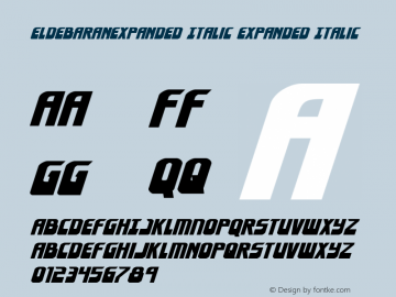 EldebaranExpanded Italic Expanded Italic 001.200图片样张