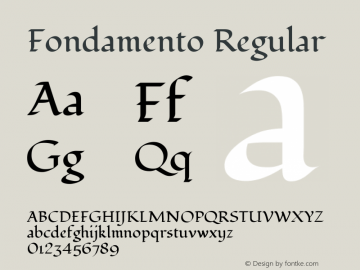 Fondamento Regular Version 1.000图片样张