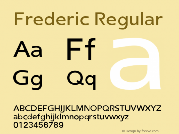 Frederic Regular Version 1.10图片样张