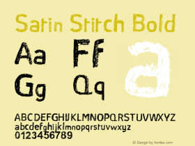 Satin Stitch Bold 1.00 December 19, 2011图片样张